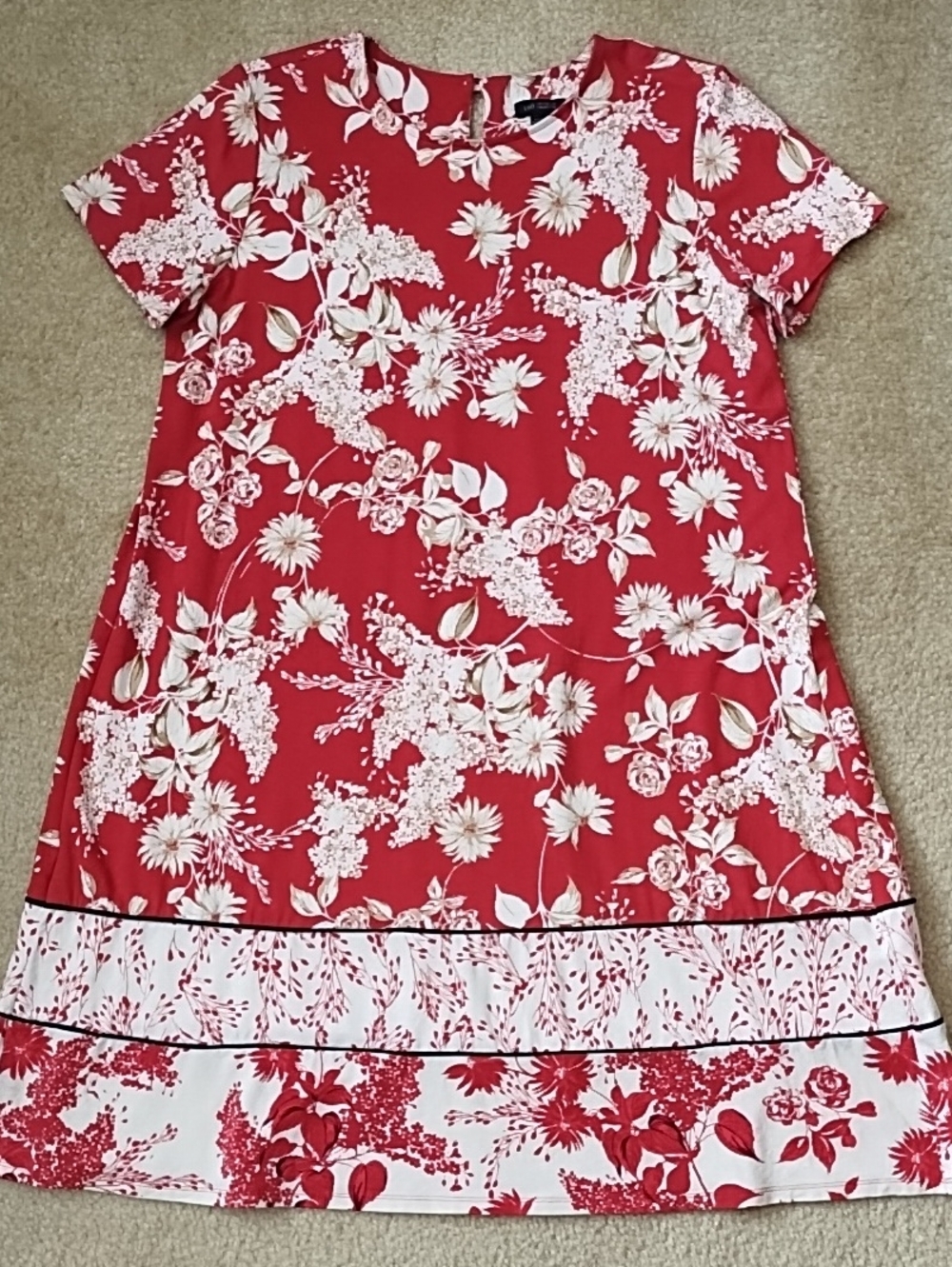 J. Jill Wearever Perfect T-Shirt Dress Women's Size Medium A-line Short Sleeve